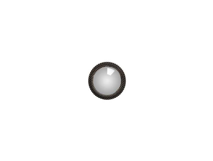 Petit miroir en résine noire, rond, convexe, à fixer - Chehoma, N