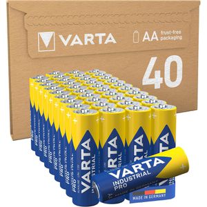 Varta Batterien Longlife Power 4906, Alkaline, 1,5V, 10 Jahre lagerfähig, AA / Mignon / LR6, 40 Stück