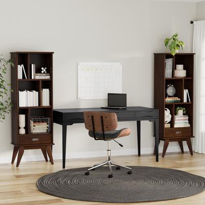 "WYNDENHALL Tierney 22 inch Solid Wood 6 Cubbie Bookcase (Set of 2) - 22""W x 14""D x 64""H"