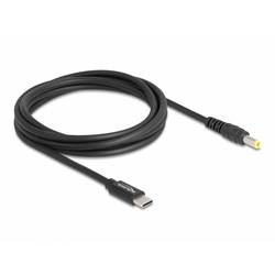 Delock USB-Ladekabel USB-C® Stecker, DC Stecker 5,5 mm 1.50 m Schwarz 87978