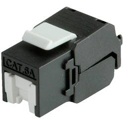 ROLINE Cat.6A (Class EA) Keystone, RJ-45, ungeschirmt, werkzeuglos, schwarz 21.17.0320