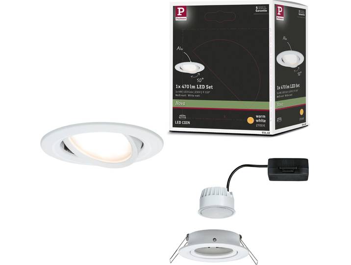 Paulmann Luminaire LED encastré Nova Luminaire individuel orientable