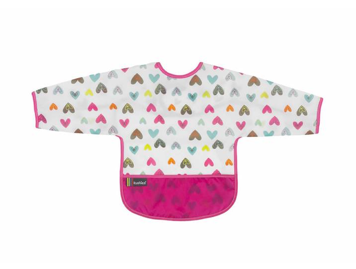 Kushies CleanBib Lätzchen mit Ärmeln 2-4 Jahre Herzen