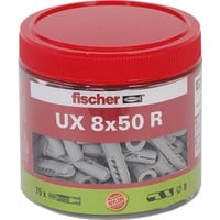 Universaldübel UX 8x50 R, Dose hellgrau, 75 Stück