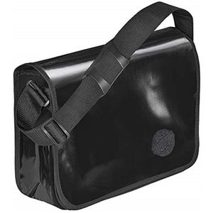 Veloflex Umhängetasche 7000380, Velocolor, LKW-Plane, schwarz, 1 Fach, 37,5 x 31,5 cm, wasserdicht