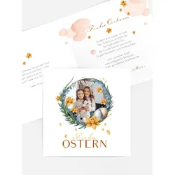 Osterkarten selbst gestalten mit Spruch und Fotos im Onlinedesigner bei Meine-Kartenmanufaktur.de