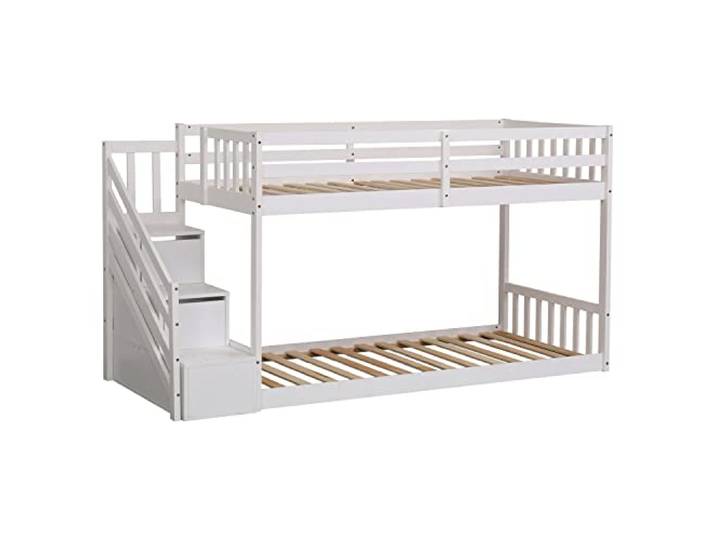Happy Garden Etagenbett für Kinder 190x90cm weiß Celestine