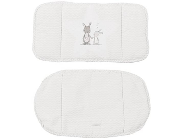 roba Sitzverkleinerer, Hochstuhleinlage 'Fox & Bunny', 2-teiliges Sitzkissen für Treppenhochstühle