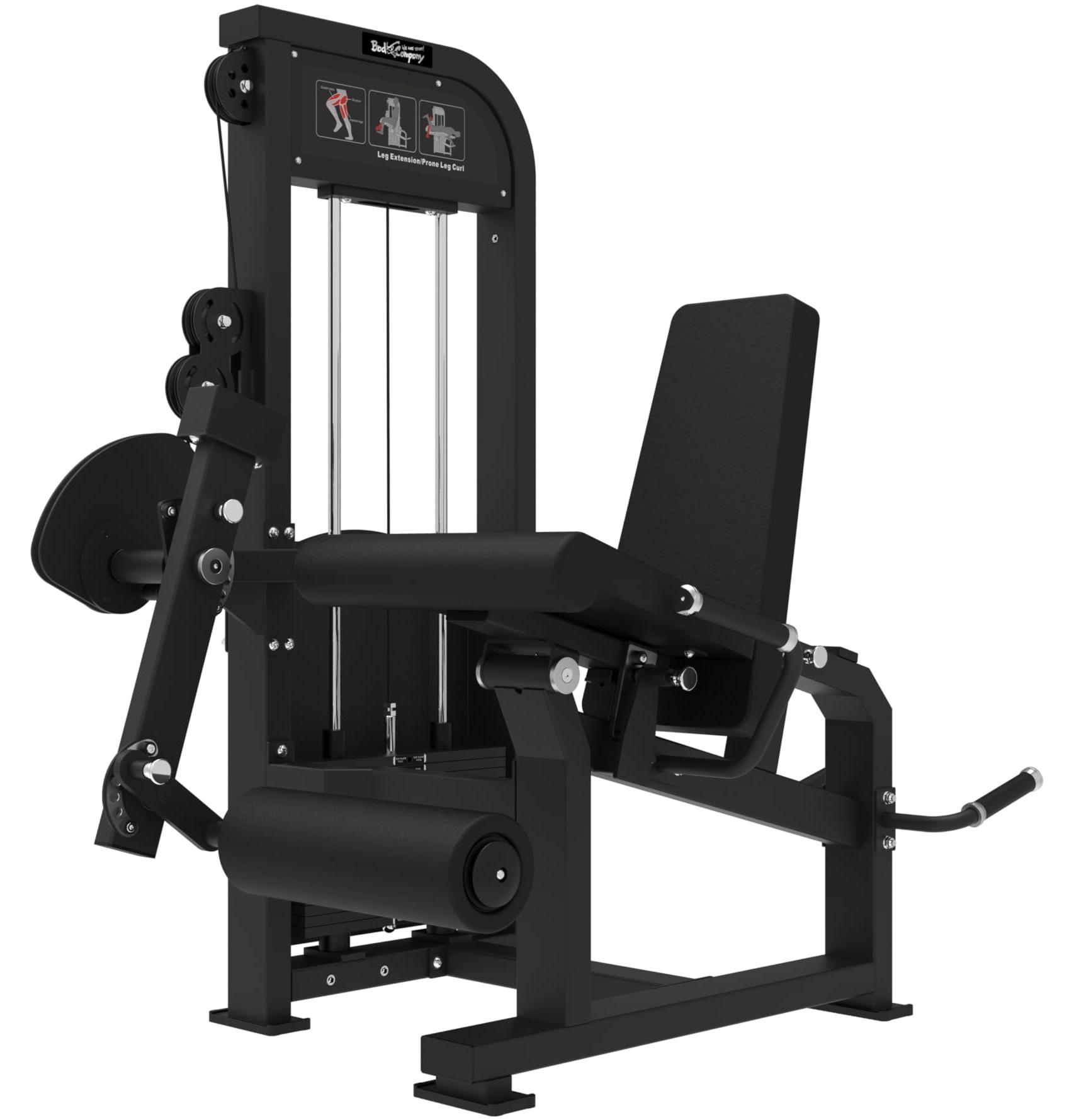 Beinbeuger- und Beinpresse - 80 kg Widerstand - Kompaktes Heimfitnessgerät