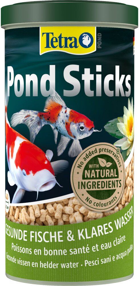 1 litro Tetra Pond Sticks Mangime Completo per Carpe Koi Pesci Rossi Pesci da Laghetto Stagno
