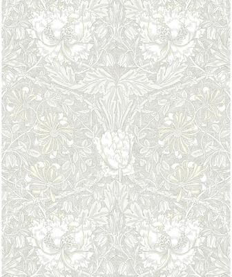 Seabrook Designs Ogee Flora Nonwoven Unpasted Wallpaper