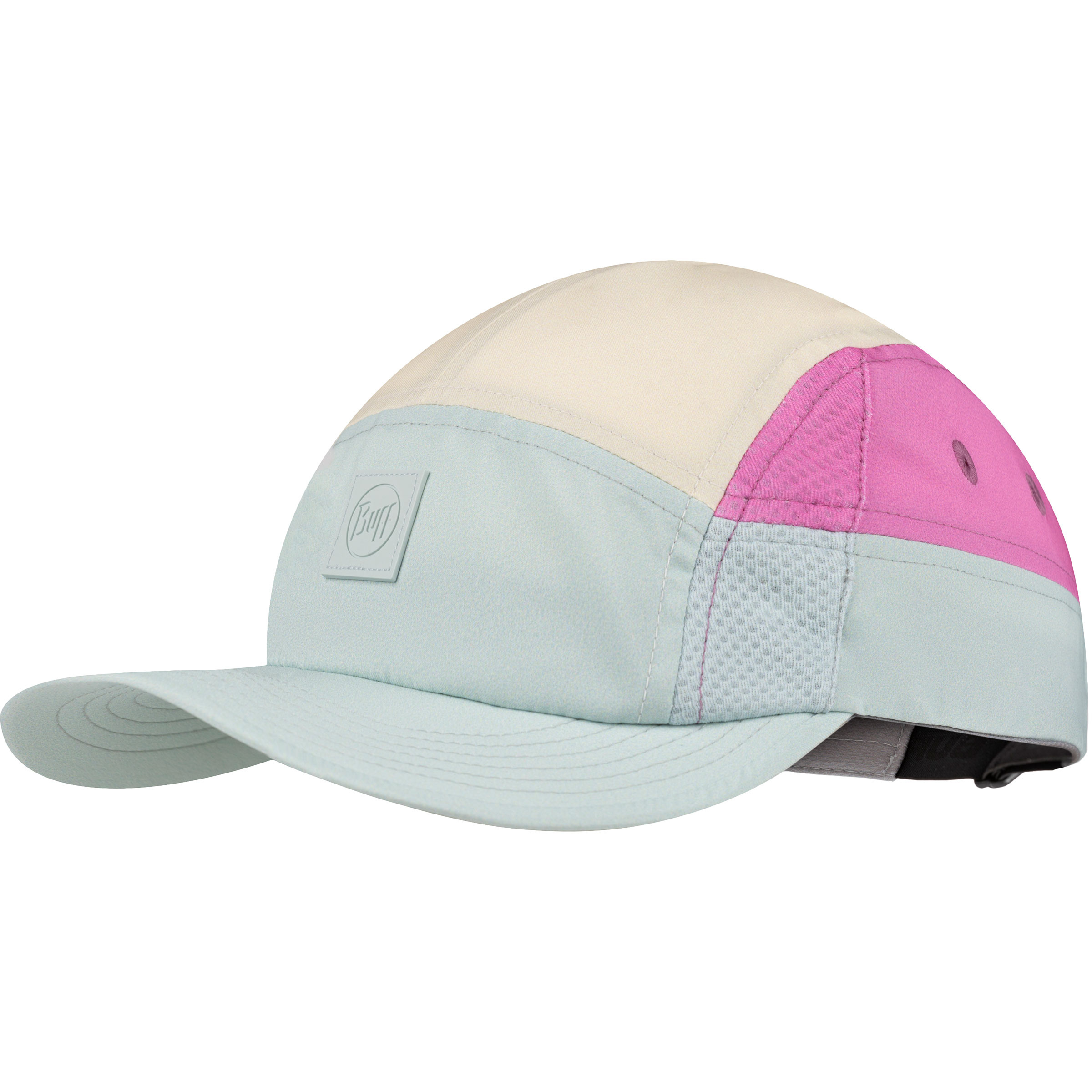 Buff 5 Panel Go Cap Basecaps weiss Größe M Laufen Elastisch