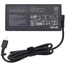 ASUS ADAPTER 200W 20V 3P(RECTANGLE) (200 W), Notebook Netzteil, Schwarz