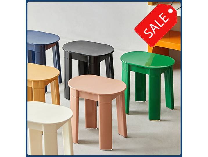 Petit tabouret rond médiéval créatif-tabouret multifonctionnel nordique Instagram maison salon moderne minimaliste tabouret de dressing