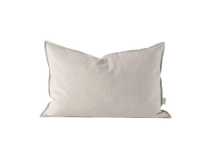 Scandi Living Taie d oreiller en lin Calm 40x60 cm Greige'