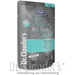 Dr Clauder's Best Selection 85 Gramm Katzennassfutter 16 x 85 Gramm No 6 Wild mit Kürbis