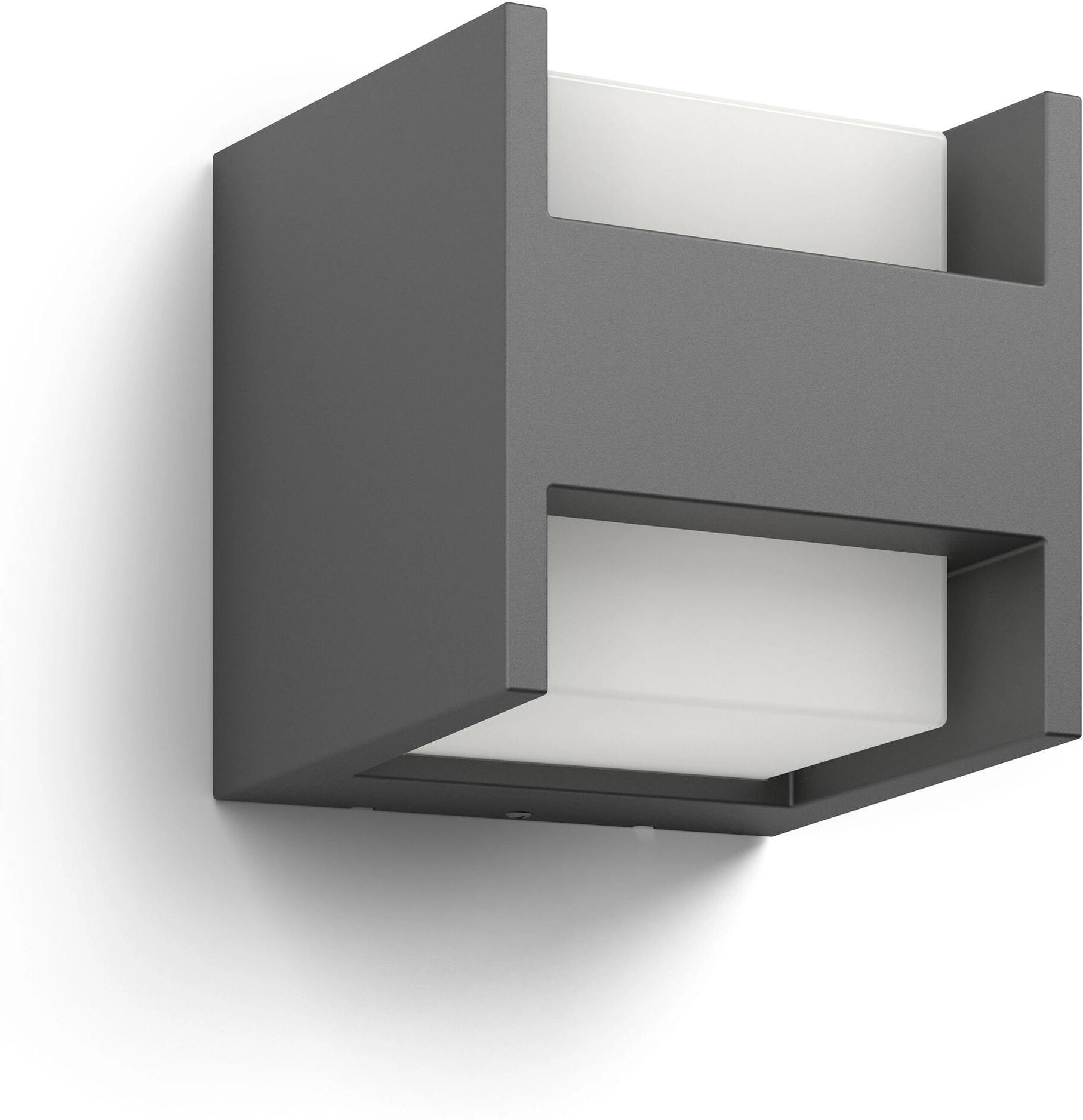 Philips Aussen-Wandleuchte "Arbour UE Up-Down 2700K Anthrazit", grau (anthrazit), H: 13cm, Leuchten, Aussen-Wandleuchte anthrazit H: 13cm