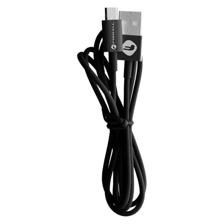 Forcell Cable C321 cable USB A to Micro USB 2,4A TUBE 1 m black (1 m, USB 2.0) (47832853)
