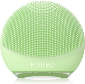 FOREO LUNA™4 Go escova sónica de limpeza facial de viagem Pistachio. LUNA™4 Go