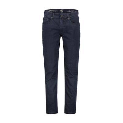 Relax-fit-Jeans LERROS "BAXTER 5-Pocket Stretch-Denim, RELAXED FIT", Herren, Gr. 30, Länge 34, blau (dunkelblau), 90% Baumwolle, 8% Elastomultiester, 2% Elasthan, Jeans