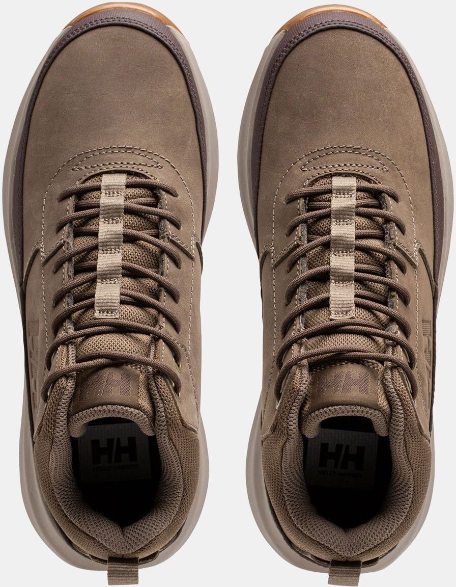 Wanderschuh HELLY HANSEN "BECKETT MID", Herren, Gr. 41, Synthetik, braun (walnut, rot gum), Leder, Synthetik, Schuhe Wanderschuh, Hochwertiges wasserdichtes Leder walnut, rot gum 41, Synthetik