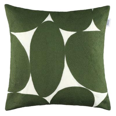 Dekokissen "Pebble", grün (grün, gemustert), B:45cm L:45cm, Mischgewebe, SCHÖNER WOHNEN-KOLLEKTION, Dekokissen_Sitzkissen_Kissenhüllen, aus hochwertigen Naturfasern