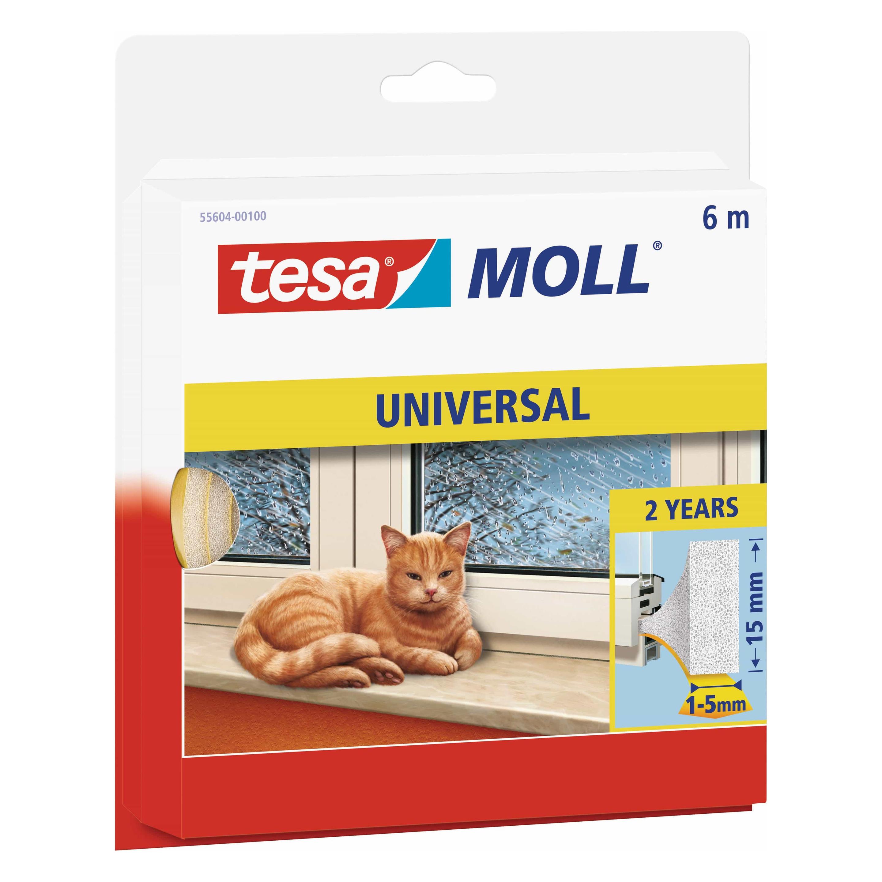 tesa tesamoll UNIVERSAL Schaumstoffdichtung, selbstklebend, zum Isolieren (55604-00100-00)