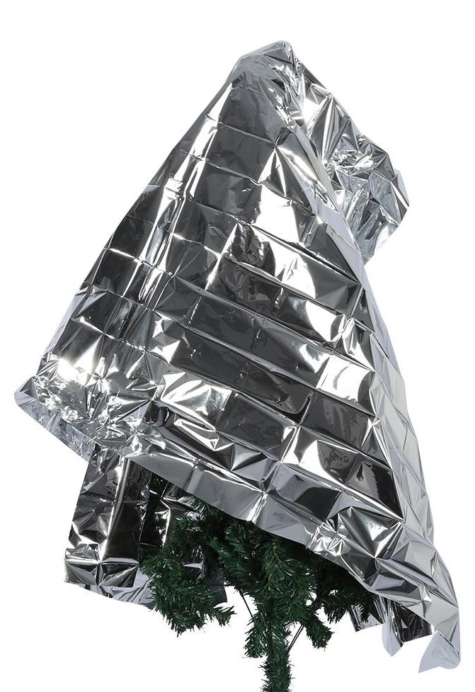 Zilverkleurige reflecterende mylar-rol voor gebruik in een kas, 1 rol