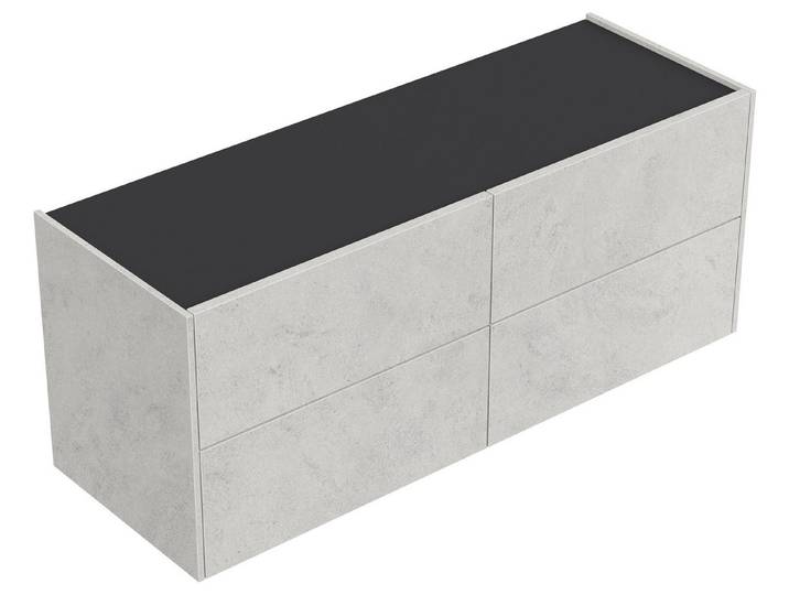Magnolia Home Kommode Hängekonsole Sideboard Urban Slimline 4 Push-to-open Einzüge Stein