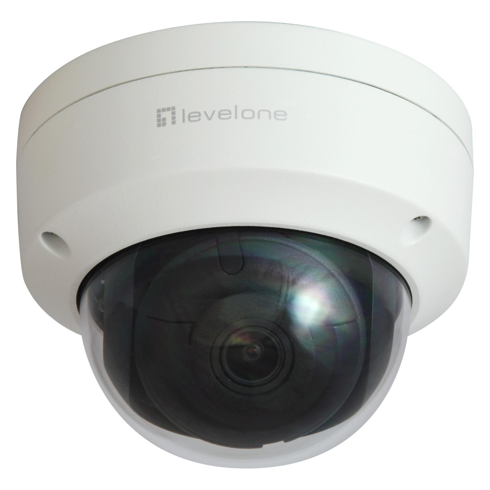 LevelOne IPCam FCS-3402 Dome In 2MP H.265 IR6,5W PoE (1920 x 1080 Pixels) (FCS-3402)