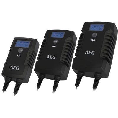 Autobatterie-Ladegerät AEG "LD6", schwarz, B:12,8cm H:10,2cm T:26,8cm, Kunststoff, Ladegeräte