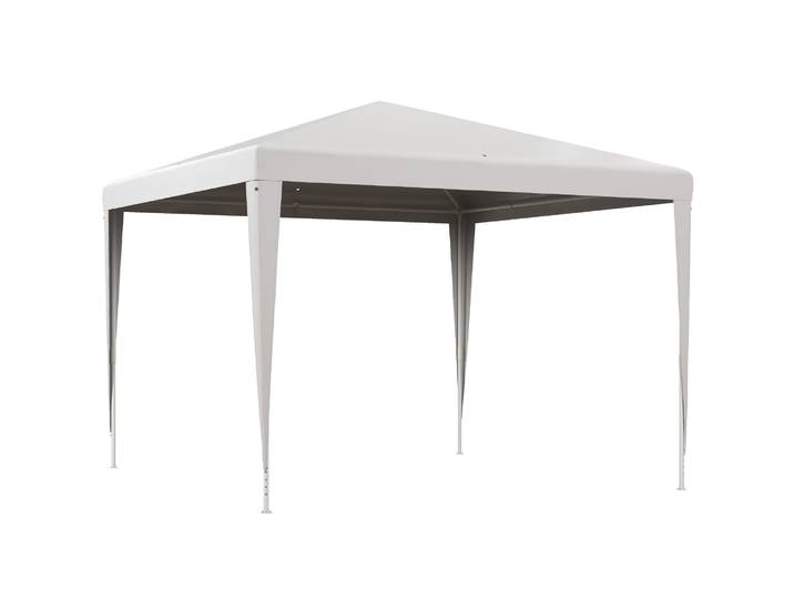 Tente de jardin détachable Outsunny 3x3 m pour mariages, camping, fêtes, blanche