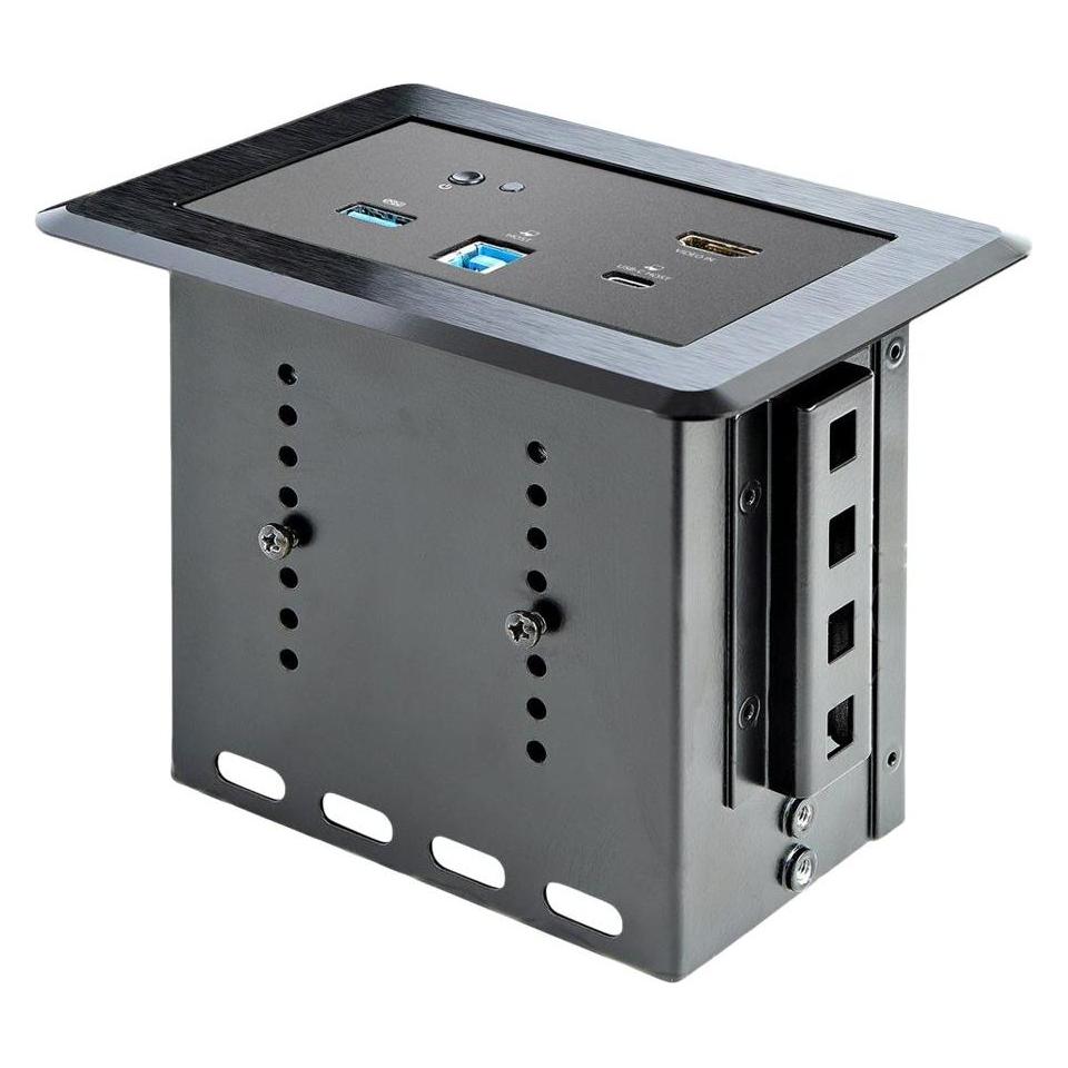 StarTech Konferenztisch-Konnektivitätsbox mit Laptop-Docking - 4K HDMI - USB-C / USB-A PD - Konf (USB-C, 1 Port) (KITBZDOCK)