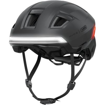 Fahrradhelm ABUS "HYP-E" Gr. M, grau (grau (volcano titan)), Helme, M Kopfumfang: 54cm - 58cm