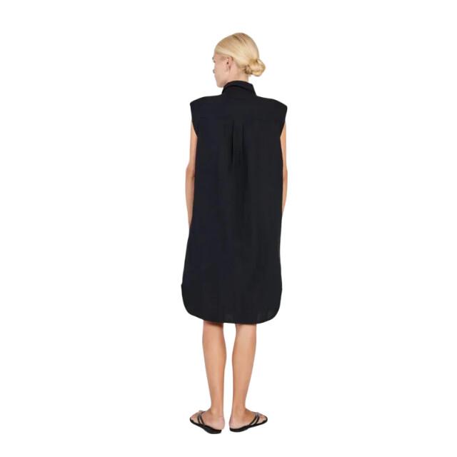 Norr Mara shirt dress black -