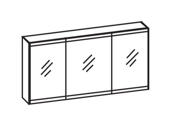 Artiqua LED-Spiegelschrank, Quarzgrau Hochglanz Touch, 072-SDT-1-14-172 072-SDT-1-14-172