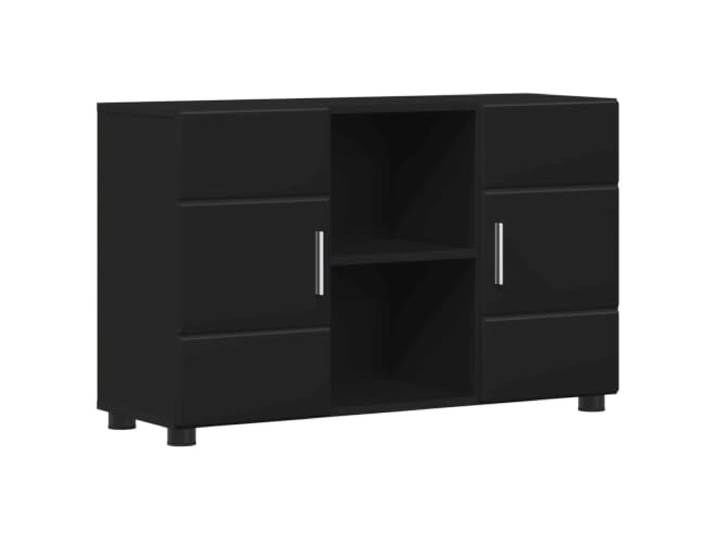 Makastle Sideboard Schwarz Holzwerkstoff 88,5x30,5x55,5 cm