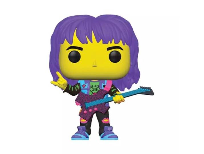 Pop! TV: Netflix's Stranger Things Eddie Hellfire Club met gitaar*Blacklight* (exclusief op doel)