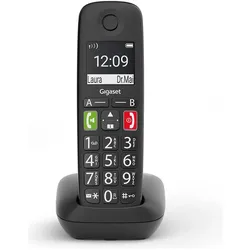Gigaset E290 Duo (DE-Version), Telefon, Schwarz