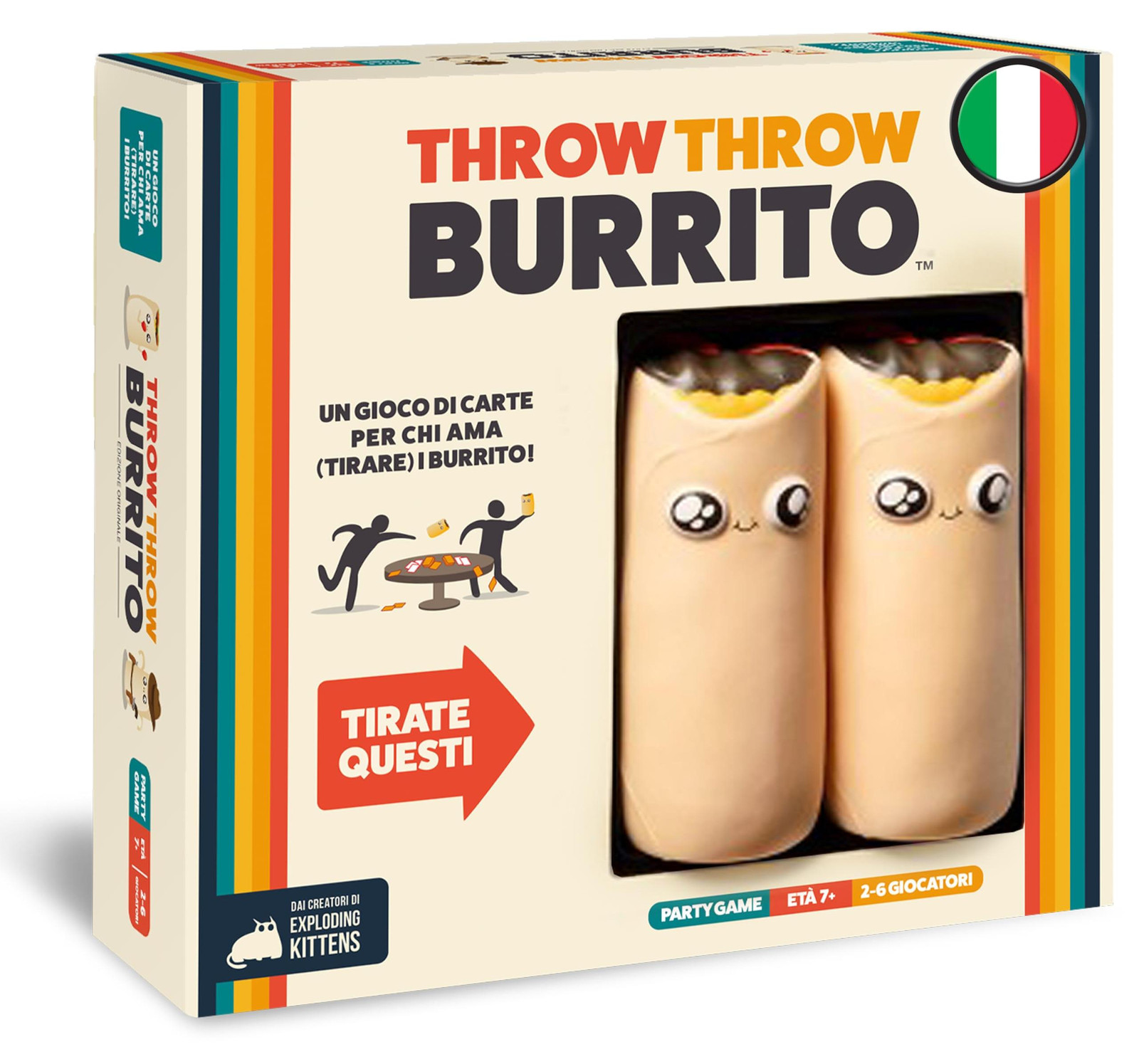 Asmodee Throw Throw Burrito kaartspel voor volwassenen en kinderen, meerkleurig