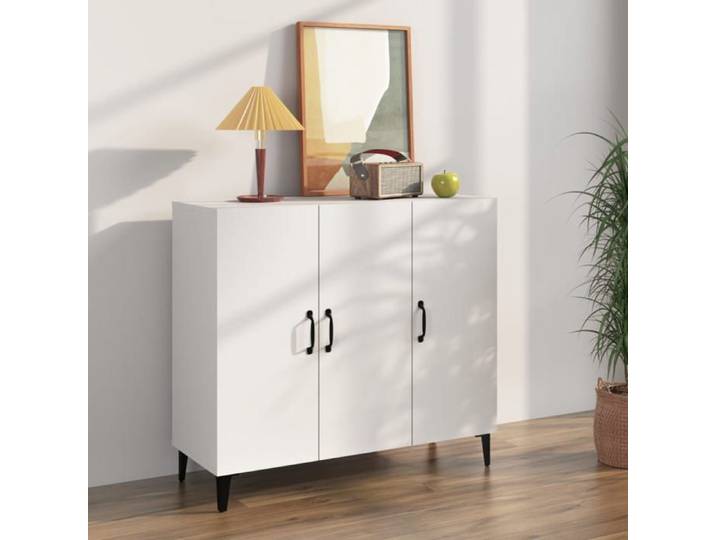 (Blanc) Buffet bahut - Buffet Enfilade blanc 90x34x80 cm bois ingénierie 722732