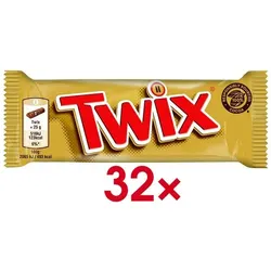 Twix 32er-Pack Schokoladenriegel 50 g braun