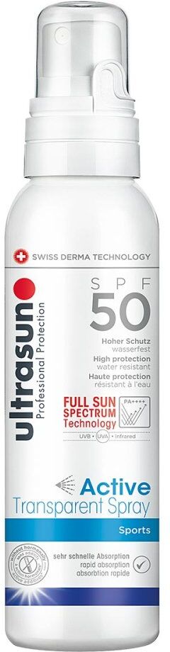 Ultrasun Active Transparent Spray SPF50