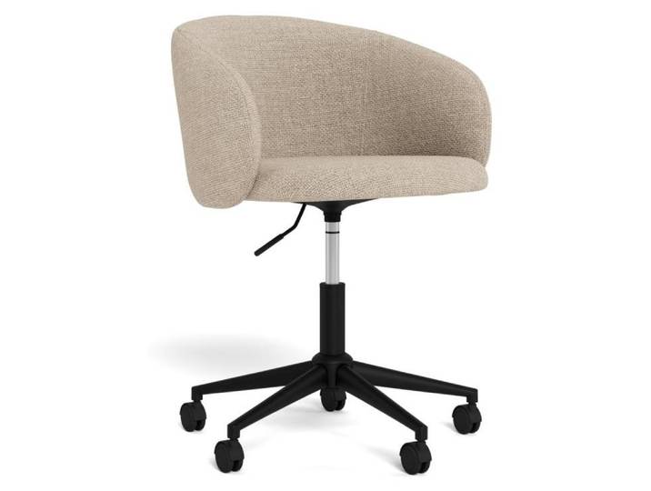 Bürostuhl Eleanor, beige, Sitzhöhe 56 cm, Sitzbreite 48 cm, Sitztiefe 45 cm