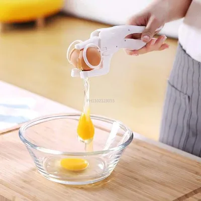 Easy Separator Egg Breaker, Creativity Kitchen Gadget, Quick Egg Opener Easy Separator Egg Breaker, Creativity Kitchen Gadget, Quick Egg Opener