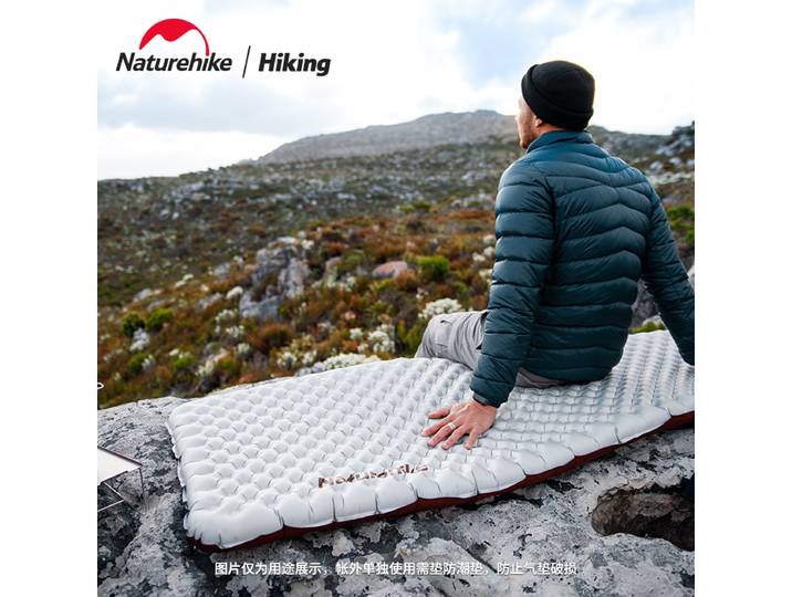 Matelas gonflable Naturehike R5.8 en nylon 20D TPU, isolation thermique, lit d'air simple, randonnée, extérieur, ultraléger, tapis de couchage