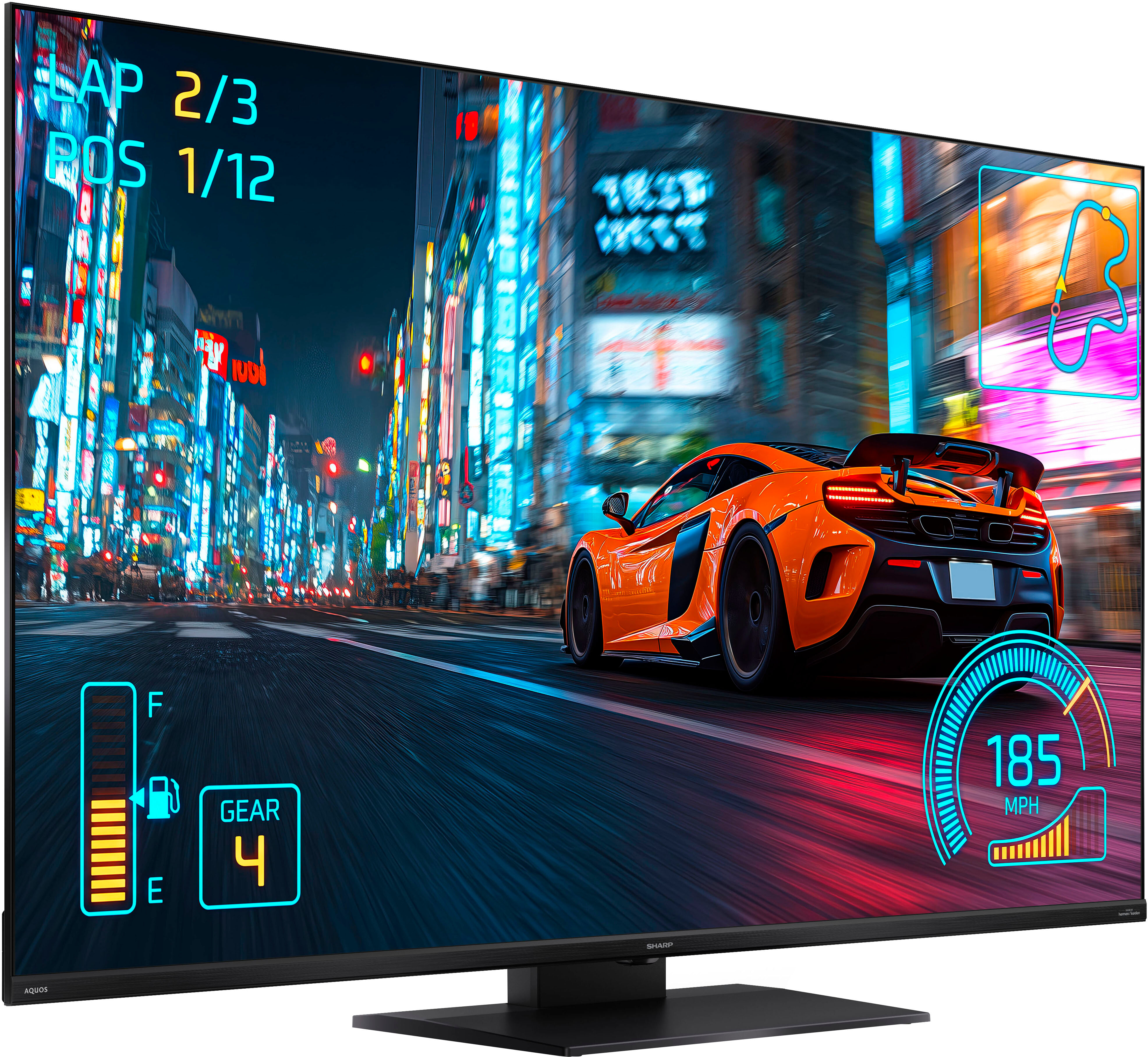 SHARP QLED-Fernseher "4T-C55JRx", Energieeffizienz: E (A-G), schwarz, 55 ″, Fernseher