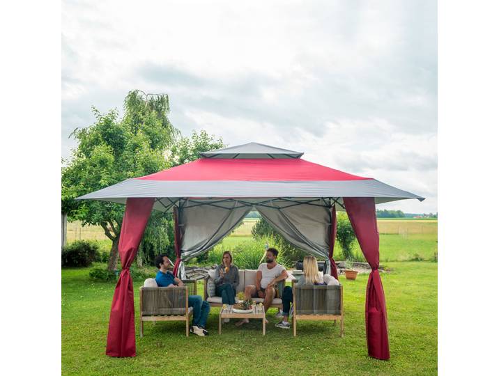 Faltpavillon Weekend Gestell 3x3 m für 4x4 m Dach paramondo