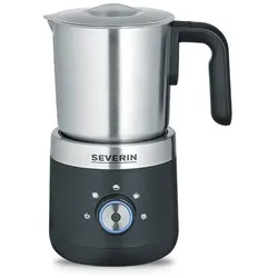 Severin 3588 Milchschäumer/-wärmer Handlicher elektrischer Milchaufschäumer Schwarz, Silber