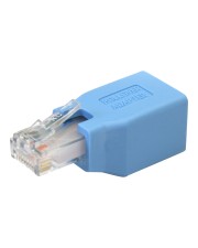 StarTech.com Cisco Konsolen Rollover Adapter für RJ45 Ethernet Kabel St/Bu Netzwerkadapterkabel RJ-45 M bis W Blau (ROLLOVER)
